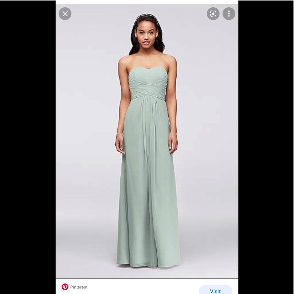 Dusty sage bridesmaid dress